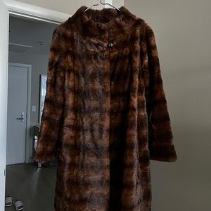 Real fur coat